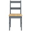 vidaXL 4 Piece Dining Set Panama Grey Solid Wood Pine