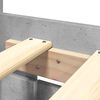 vidaXL Bed Frame with Headboard without Mattress Concrete Grey 200x200 cm