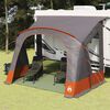 vidaXL Caravan Tent with Roof Grey and Orange 252 x 245 x 245 cm