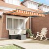 vidaXL Retractable Awning Multicolour 300 x 250 cm Polyester and Metal