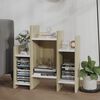 vidaXL Side Cabinet Sonoma Oak and White 60x26x60 cm Engineered Wood