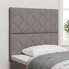 vidaXL Headboard with LED Strip Lights Adjustable Taupe 100 cm Fabric