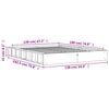 vidaXL Bed Frame without Mattress Wax Brown 120x190 cm Small Double Solid Wood Pine