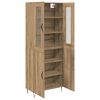 vidaXL Highboard Artisan Oak 69.5 x 34 x 180 cm Engineered Wood