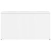vidaXL Storage Chest High Gloss White 84x42x46 cm Engineered Wood