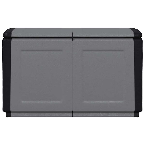 vidaXL Garden Storage Box 96x53x57 cm 230 L Dark Grey and Black