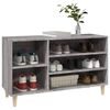 vidaXL Shoe Cabinet Grey Sonoma 102x36x60 cm Engineered Wood