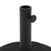 vidaXL Parasol Base Black Concrete Round 15 kg