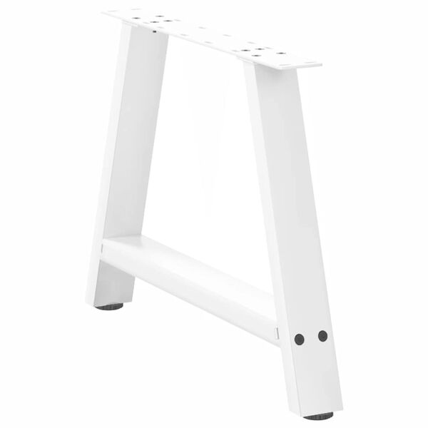 vidaXL Coffee Table Legs A-Shaped 2 pcs White&nbsp;60x(42-43) cm Steel