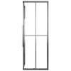 vidaXL Shower Cabin Half Frosted ESG 90x70x180 cm Black