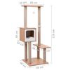 vidaXL Cat Tree with Sisal Scratching Mat 129 cm