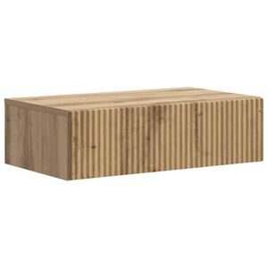 vidaXL Wall-Mounted Side Table Artisan Oak 59 x 34.5 x 17 cm