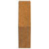 vidaXL Wall Planters 2 pcs Rusty Corten Steel 46x10x40 cm