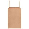 vidaXL Paper Bags 250 pcs with Handles Brown 26x17x25 cm