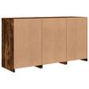 vidaXL Sideboard with LED Lights Smoked Oak 123x37x67 cm