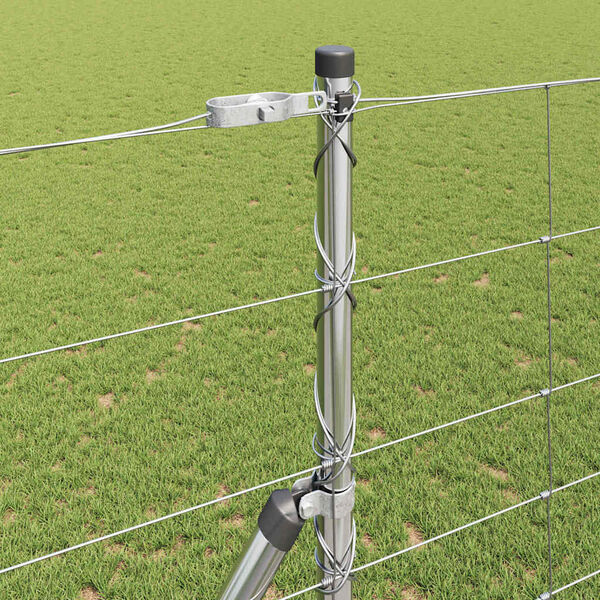 vidaXL Fence Post Galvanized 50 x 1.4 m Steel