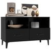 vidaXL TV Cabinet Black 80x36x50 cm Engineered Wood