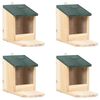 vidaXL Squirrel Houses 4 pcs Firwood