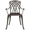 vidaXL Garden Dining Set 5 pcs Bronze Aluminium
