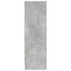 vidaXL Bookshelf Concrete Grey 80x24x75 cm Engineered Wood