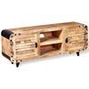 vidaXL TV Cabinet Rough Mango Wood 120x30x50 cm