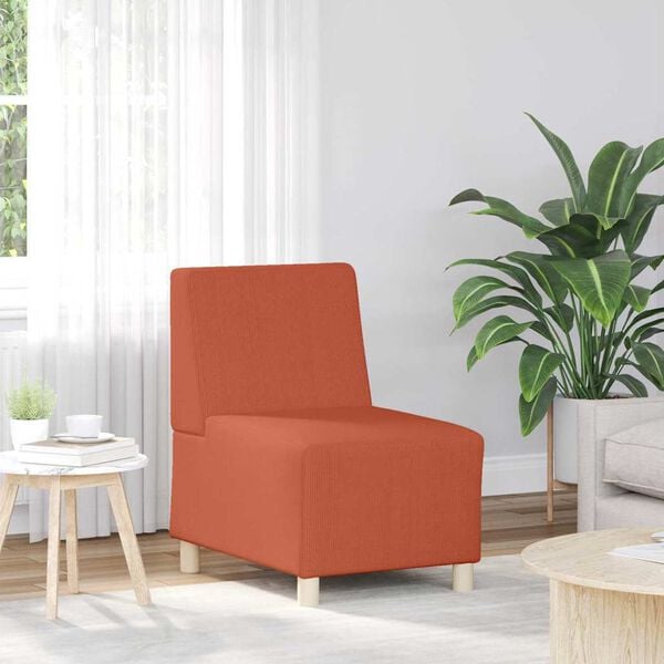 vidaXL Modular Sofa Unit Armless Orange 55 x 74 x 82 cm