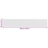 vidaXL Balcony Screen White 90x500 cm HDPE