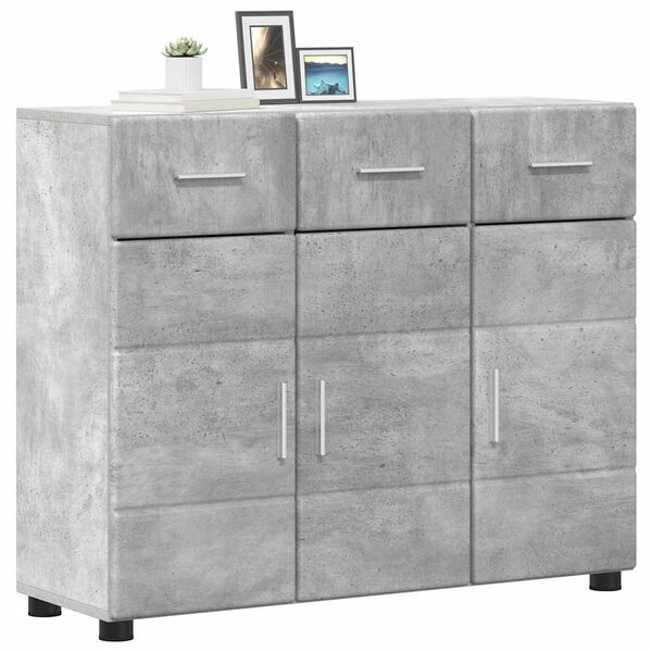 vidaXL Sideboard Concrete Grey 88.5 x 30.5 x 73 cm Engineered Wood