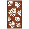 vidaXL Garden Wall Decoration 105x55 cm Corten Steel Leaf Design