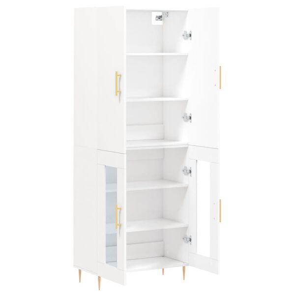 vidaXL Highboard White 69.5x34x180 cm Engineered Wood