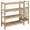 vidaXL Shoe Rack with Shelf Natural 88 x 27 x 80 cm Bamboo