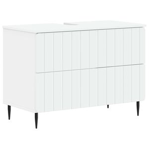 vidaXL Bathroom Sink Cabinet ZWOLLE White 82 x 41x 58.5 cm