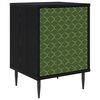 vidaXL Bedside Cabinet GELEEN Black Oak 36 x 33 x 51 cm