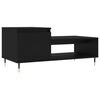 vidaXL Coffee Table Black 100x50x45 cm Engineered Wood