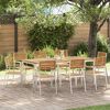 vidaXL Garden Chair 8 pcs Oil Natural Solid Teak Wood