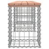 vidaXL Garden Bench Gabion Design 203x31x42 cm Solid Wood Douglas