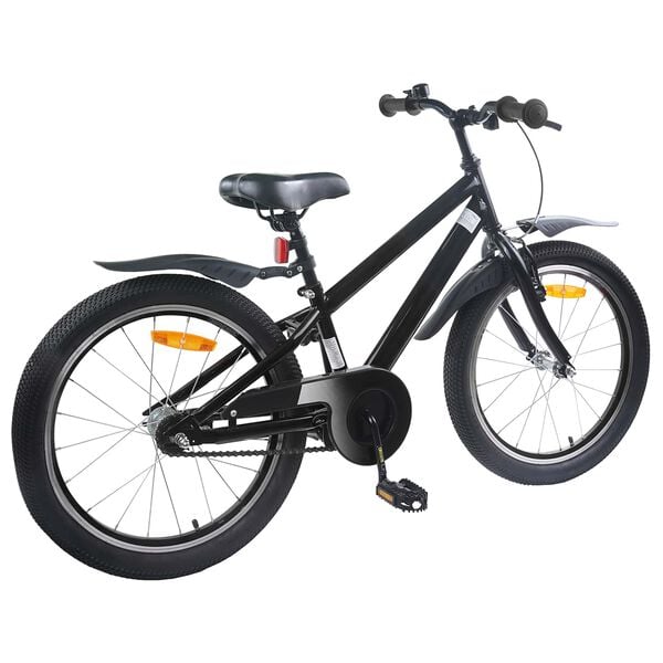 vidaXL Kids Bike 22'' for 7-12 Years Old Black
