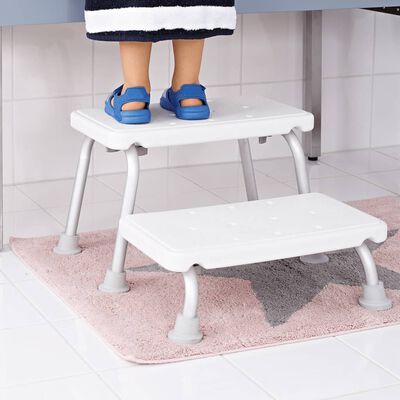 RIDDER Two-Tier Step Stool White 150 kg A0102001