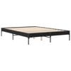 vidaXL Bed Frame without Mattress Black 140x200 cm