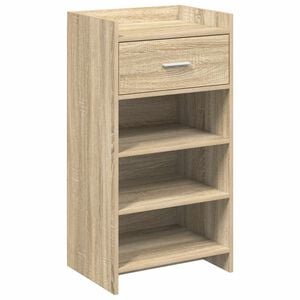 vidaXL Shoe Cabinet Sonoma Oak 48 x 36 x 92 cm Engineered Wood