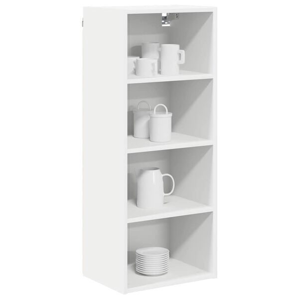 vidaXL Hanging Cabinet Riga White 40 x 29.5 x 100 cm Engineered Wood