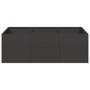 vidaXL Planter Black 120x80x40 cm Steel
