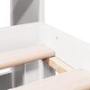 vidaXL Bookcase Bed without Mattress White 160x200cm Solid Wood Pine