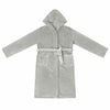 vidaXL Bathrobe Hoodie Grey XXXL Flannel
