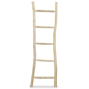vidaXL Towel Ladder | Natural | Teak | 45x150 cm | Durable | Towel Ladder