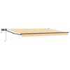 vidaXL Manual Retractable Awning with LEDs 4.5 x 3 m