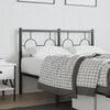vidaXL Metal Replace Headboard Black 120 cm