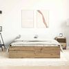 vidaXL Bed Frame without Mattress Artisan Oak 160x200cm Engineered Wood