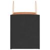 vidaXL Paper Bags 50 pcs with Handles Black 32x22x24 cm