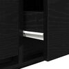 vidaXL TV Cabinet Black Oak 60x31x25.5 cm Engineered Wood